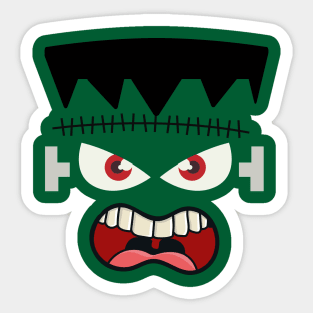 Frankenstein Face Costume Sticker